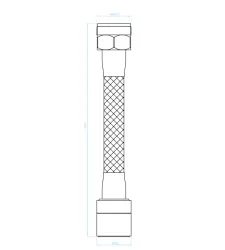 Aquadesign 2-funkcijski podaljšani perlator s prilagodljivim izlivom 13 cm krom M22 in M24 1208958229