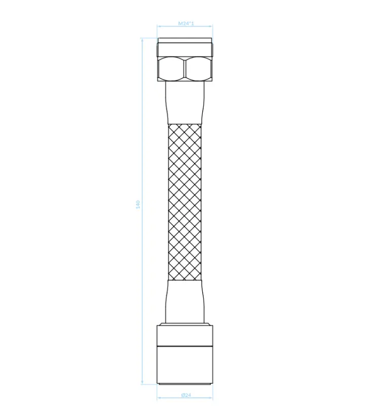 Aquadesign 2-funkcijski podaljšani perlator s prilagodljivim izlivom 13 cm krom M22 in M24 1208958229
