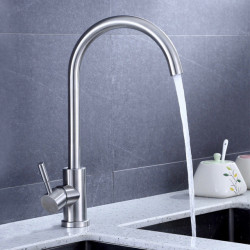 Ausmann Inox Round kuhinjska pipa z vrtljivim izlivom v celoti iz nerjavečega jekla 1208958308