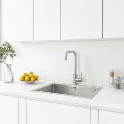Ausmann Inox Square kuhinjska pipa z vrtljivim izlivom, v celoti iz nerjavnega jekla 1208958309