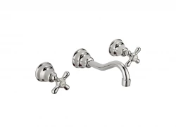 Huber Croisette 3-luknjasta umivalniška armatura Zlata CS0035102G
