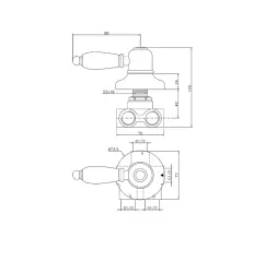 Huber Croisette Preklopna pipa Zlata 1/2 CS0002702G