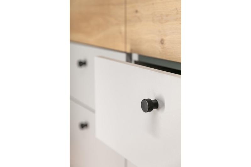 Aluminijasti gumb STRUCTURE črna mat 1208959148