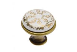 Porcelanski gumb 728-J4 antikni baker C-Orient Zlato 1208959152