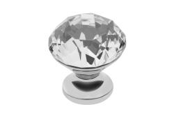 Zamak gumb Crystal Palace B 30mm krom + CRYSTAL 1208959272