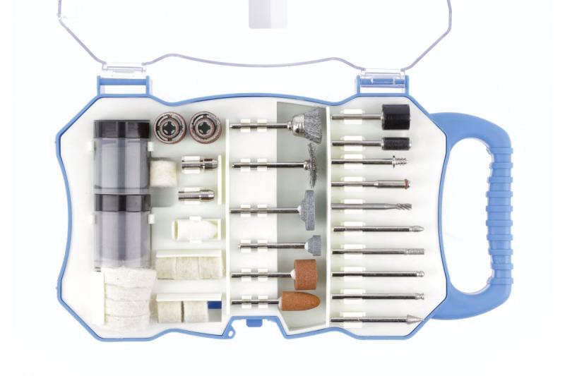 Hoegert Set reserveonderdelen voor de mini slijpmachine, 71 stuks. 1208960203 in het Sloveens zou zijn: Hoegert komplet rezervnih delov za mini brusilnik, 71 kosov. 1208960203.