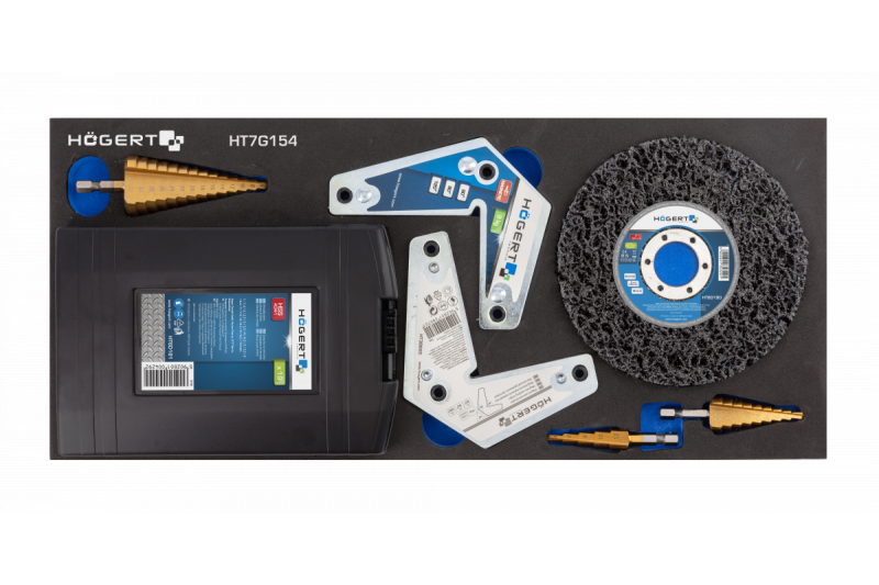 Hoegert orodarnica s 7 predali in stranska vrata z dodatki 544 kosov. 1208962010