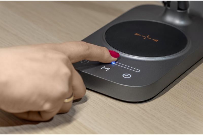 Okrasna pisarniška svetilka Bressi 8W 450lm AC220-240V 3-CCT Brezžično Polnjenje USB PF>0 5 RA>80 Siva 1208962480