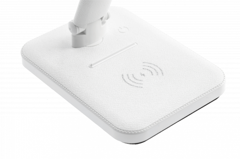 Decor IZUKA LED namizna svetilka 6W 400lm AC220-240V 50/60Hz CCT induktivni polnilec bela. 1208962496