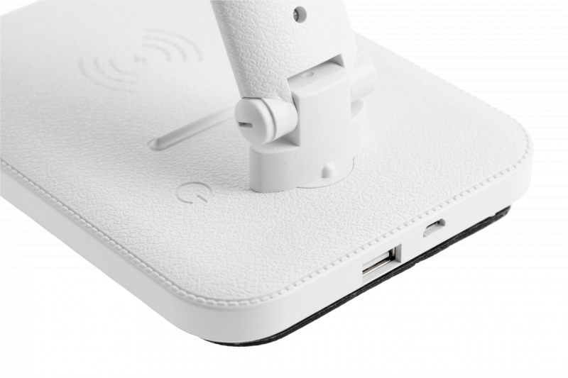 Decor IZUKA LED namizna svetilka 6W 400lm AC220-240V 50/60Hz CCT induktivni polnilec bela. 1208962496