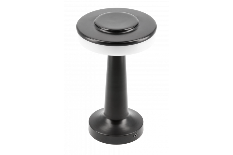 Decor Namizna Svetilka Monum 3W 200lm DC 5V 1A 3000 K 3 stopinje. Zatemnljiv z baterijo 1800 mAh, črna. 1208962504