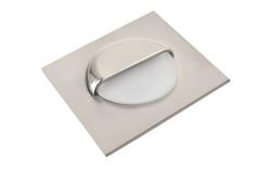 Deco LED stopniščna svetilka ESCADA KB DC12V kvadratno mat steklo pokrov 0,8W 70lm 4000K inox kabel 150cm.