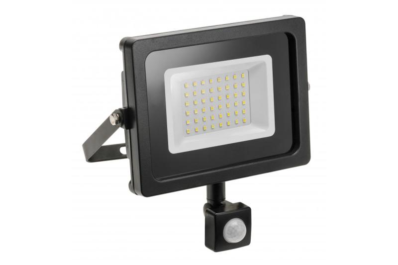LED reflektor iNEXT s senzorjem gibanja 20 W 1600 lm, PF>0,9, RA>80, IP65, 120°, 6400 K, črno ohišje 1208962859
