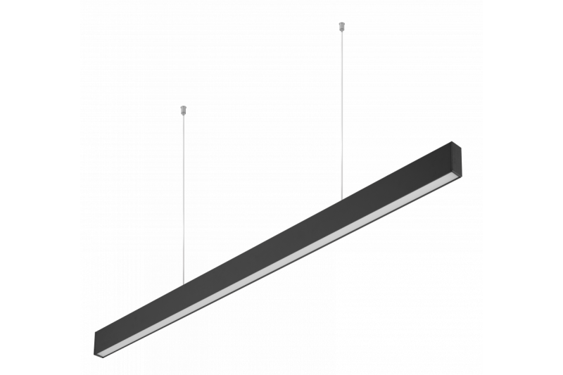 Deco LED viseča svetilka LIVIA 40W 3600lm AC220-240V 50-60Hz 100° RA>80 IP20 AL/PC 4000K 120cm črna. 1208962913