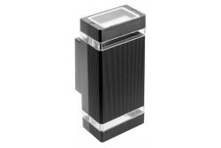 Svetilka za stensko montažo z dvosmerno osvetlitvijo NESSA GU10 MAX.2x50W IP54 AC220-240V 50/60Hz črna. 1208963007