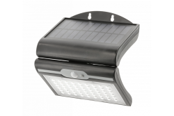 RAMOS Solar Facade svetilka z gibalnim / senzorjem za mrak, 50W, 300lm, 3,7V 1800mAh, IP44, 6000K, Črna 1208963115