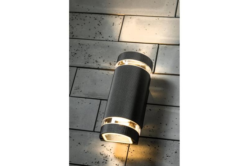 Stenska svetilka z dvojno smerjo SILVA GU10 MAX.2x50W IP54 AC220-240V 50/60Hz črna. 1208963135