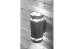 Svetilka za stensko montažo z dvosmerno osvetlitvijo SILVA GU10 MAX 2x50W IP54 AC220-240V 50/60Hz siva. 1208963136