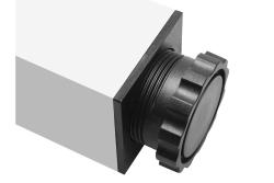 Kvadratna 46mm aluminijasta miza noga 82 cm visoka + 3cm nastavljiva po višini 1208963488