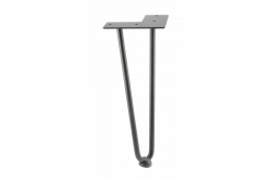 Sponka za lase ARTO noga s stopalom, 2 palici, 12 x 304 mm, črna 1208963524