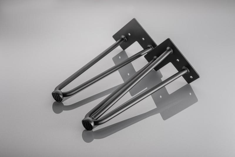 Sponka za lase ARTO noga s stopalom, 2 palici, 12 x 304 mm, črna 1208963524