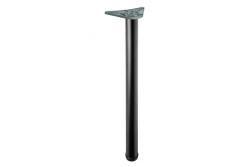 Okrogla črna miza, visoka 71cm, nastavljiva za 3cm, s premerom noge 6cm 1208963584