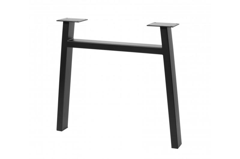 Okvir noge GTV INDUSTRIA, trapezoidna z prečko, V=710 mm, Š=820 mm, profil 80 x 40, jeklo, črna 1208963594