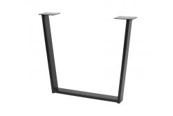 Noga GTV INDUSTRIA, trapezoidna, H=710 mm, Š=820 mm, profil 80 x 20, jeklo, črna 1208963600