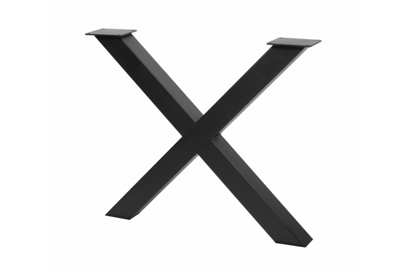 Okvir noge GTV INDUSTRIA, križ PRO, H=710 mm, W=820 mm, profil 80 x 80, jeklo, črna 1208963607