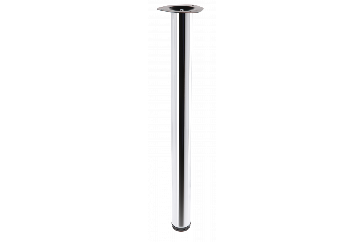 Okrogla miza noga krom 82cm visoka nastavljiva 2cm z noge premera 6cm 1208963634