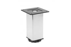 Kvadratna noga 40x40, črna pritrditev, 60 mm + regulacija 1208963643