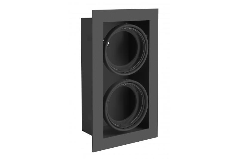 Decor PIREO vgradna stropna svetilka DVOJNA črna/črna 1208963776