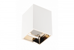 Decor Plafonska svetilka ARIES PC 77x100mm IP20 max 20W kvadratna bela/zlata. 1208963815