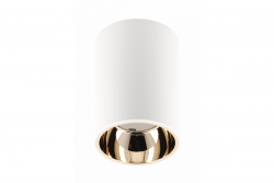 Decor Plafonska svetilka ARIES PC 73x105mm IP20 max 20W okrogla bela/zlata. 1208963819
