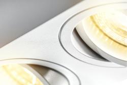 Decor Plafondarmatuur AVEIRO DUO aluminij 160x80x85mm IP20 max 20W*2 kvadrat bela. 1208963825