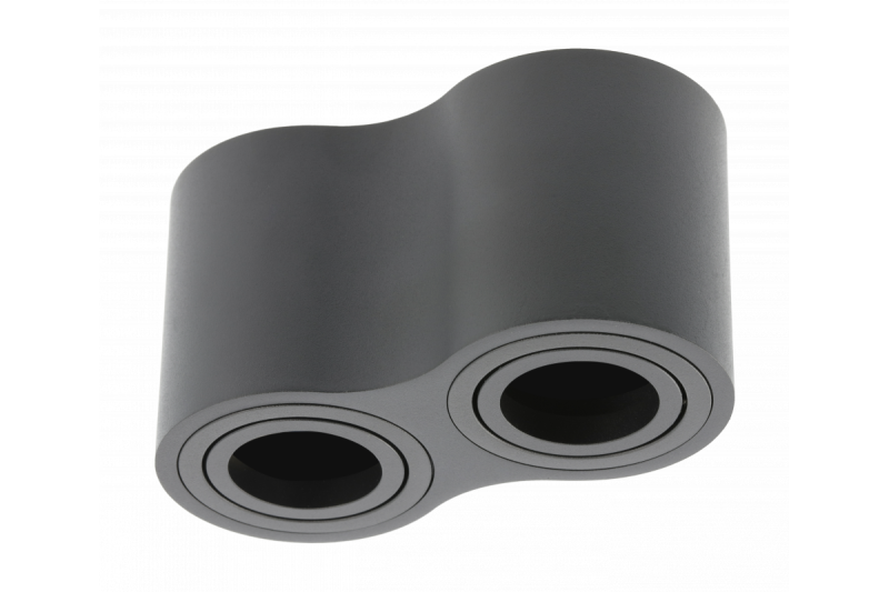 Svetilka za strop AVEIRO DUO aluminij 160x80x85mm IP20 maks. 20W*2 okrogla črna. 1208963826