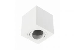 Decor Plafondarmatuur AVEIRO BIS aluminij 80x80x90mm IP20 max 20W kvadrat bela. 1208963837
