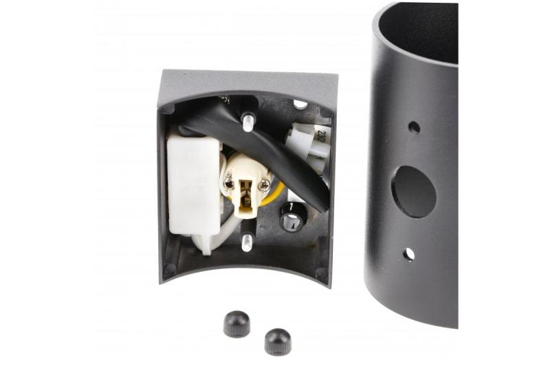 Dekorativna stenska svetilka CAMPIONE aluminij G9 IP20 max. 40W IP20 okrogla črna. 1208963851