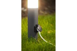 Decor CORTA-P 40 vrtna svetilka E27 MAX.25W IP44 AC220-240V 50-60Hz vtičnica max. 3000W steber grafit. 1208963861