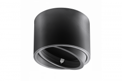Decor ISUMI stropna svetilka z nastavljivim kotom aluminij 130x100 IP20 ES111 GU10 okrogla črna. 1208963894