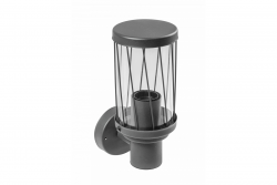 Decor KERTA-A vrtna svetilka E27 MAX.12W IP44 AC220-240V 50-60Hz enostavna stenska svetilka zgornji del grafit. 1208963906