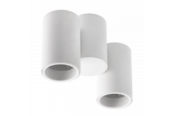 Deco Stropna svetilka LUPO aluminij 17.5x5.6x11.5 IP20 2*GU10 max. 50W okrogla bela. 1208963925