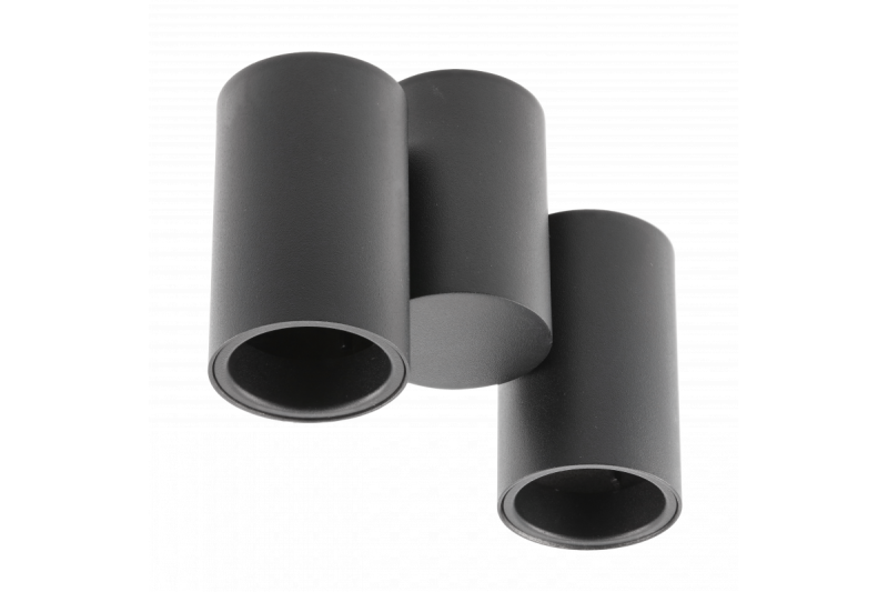 Decor Plafonska svetilka LUPO aluminij 17,5x5,6x11,5 IP20 2*GU10 maks. 50W okrogla črna. 1208963926