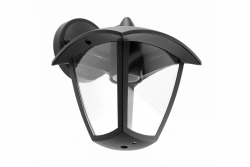 Decor Tuinarmatuur MARINA-AD E27 MAX.20W IP54 AC220-240V 50-60Hz ravna spodnja stenska svetilka črna. 1208963929