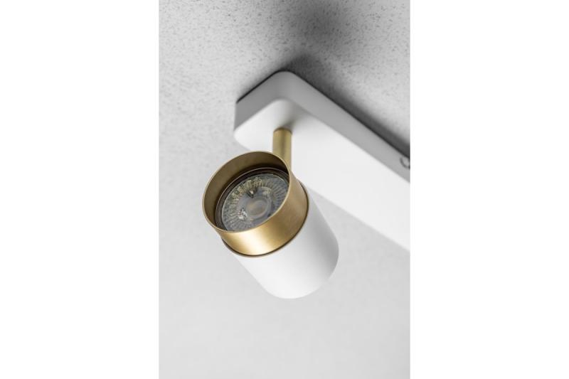 Decor plafondarmatuur ORIO aluminium 24,0x5,5x14,0 IP20 2*GU10 max. 50W rond wit. 1208963964