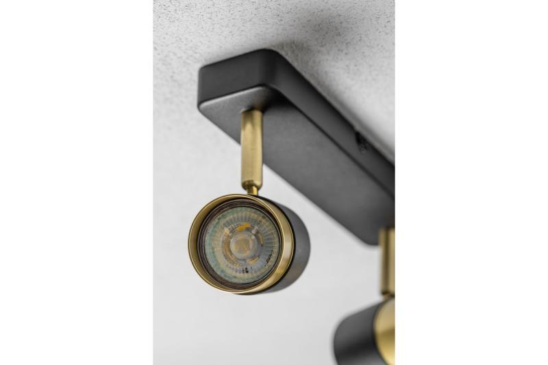 Decor Plafonska svetilka ORIO aluminij 24,0x5,5x14,0 IP20 2*GU10 max. 50W okrogla črna. 1208963965