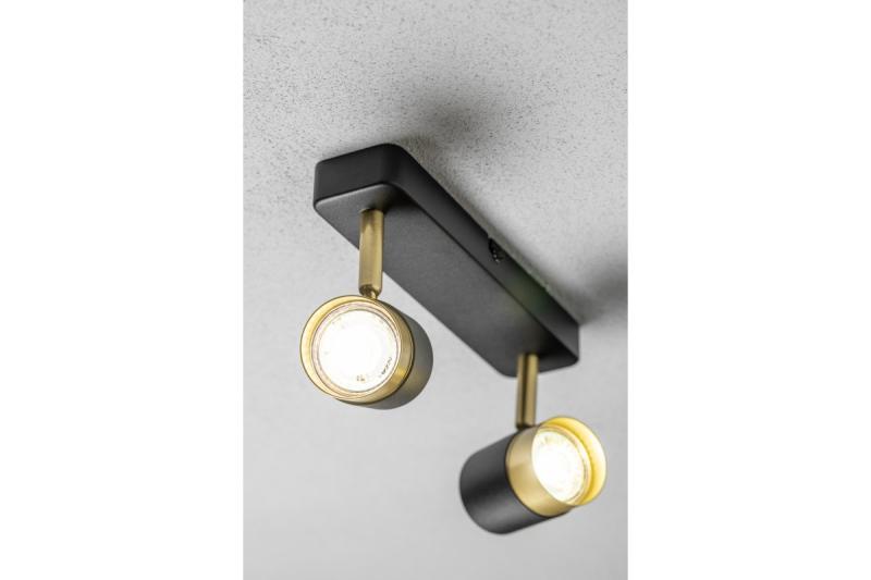 Decor Plafonska svetilka ORIO aluminij 24,0x5,5x14,0 IP20 2*GU10 max. 50W okrogla črna. 1208963965