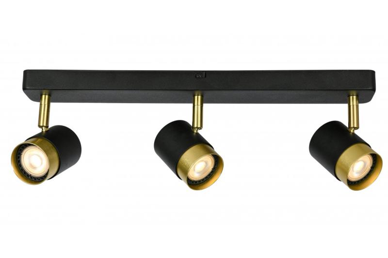 Deco Stropna svetilka ORIO aluminij 43,0x5,5x14,0 IP20 3*GU10 maks. 50W okrogla črna. 1208963967