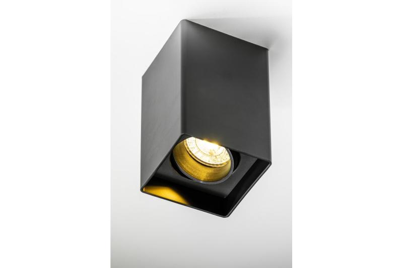 Decor Plafondlamp armatuur RESTO PC 80x80x125mm IP20 max 20W kvadrat črna. 1208963987