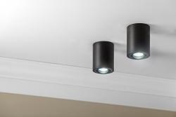 Decor Lamp oppervlakkig gemonteerd SENSA aluminium 85x115 IP20 max 50W ronde zwarte behuizing. 1208964004